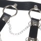 Бельо SUBBLIME - CHEST HARNESS LEATHER CHAINS BLACK ONE SIZE