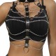 Бельо SUBBLIME - CHEST HARNESS LEATHER CHAINS BLACK ONE SIZE