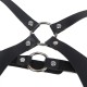 Бельо SUBBLIME - FULL BODY HARNESS WITH LEATHER BUCKLES BLACK ONE SIZE