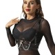 Бельо SUBBLIME - CORSET HARNESS WITH CHAINDETAIL ONE SIZE