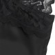 Бельо SUBBLIME - BABYDOLL WITH FLORAL PRINT CHEST BLACK S/M
