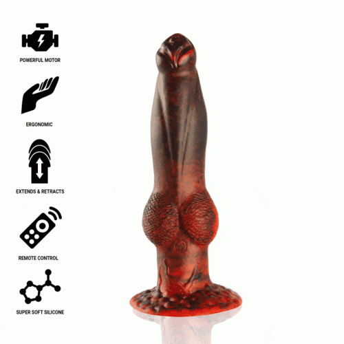 Дилдо EPIC - PROMETHEUS DILDO TITAN IN FLAMES RECHARGEABLE REMOTE CONTROL