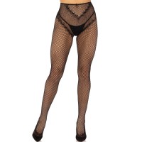 Чорапи LEG AVENUE - CROTCHLESS FISHNET STO