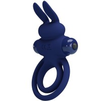 Ринг PRETTY LOVE - DAREY DOUBLE VIBRATING RING RABBIT BLUE