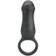 Пенис ринг PRETTY LOVE - TRAE VIBRATING BLACK RING WITH STIMULATOR