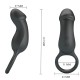 Пенис ринг PRETTY LOVE - TRAE VIBRATING BLACK RING WITH STIMULATOR