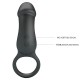 Пенис ринг PRETTY LOVE - TRAE VIBRATING BLACK RING WITH STIMULATOR