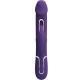 Вибратор PRETTY LOVE - KAMPAS RABBIT 3 IN 1 MULTIFUNCTION VIBRATOR WITH TONGUE VIOLET