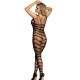 Бельо SUBBLIME - 951696 FISHNET CROTCHLESS BODYSTOCKING WITH STRAPS ON THE SHOULDERS BLACK ONE SIZE