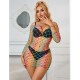 Бельо SUBBLIME - 952426 RAINBOW LONG SLEEVE FISHNET BODYSTOCKING ONE SIZE