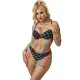 Бельо SUBBLIME - 952426 RAINBOW LONG SLEEVE FISHNET BODYSTOCKING ONE SIZE