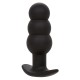 Анален разширител CALEXOTICS - ROCK BOTTOM BEADED ANAL PLUG 10 VIBRATIONS SILICONE BLACK