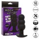 Анален разширител CALEXOTICS - ROCK BOTTOM BEADED ANAL PLUG 10 VIBRATIONS SILICONE BLACK