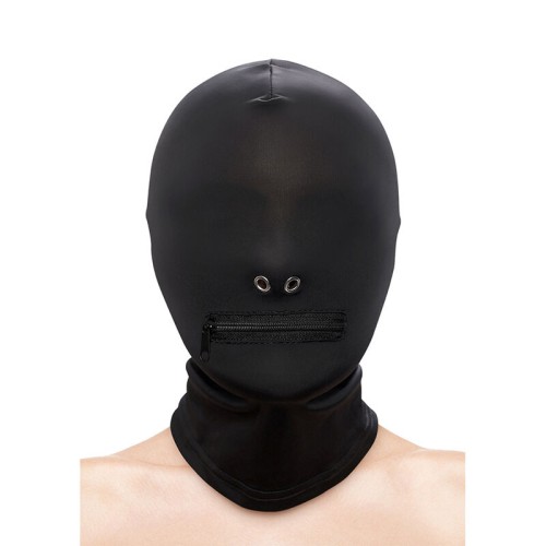 Маска NS NOVELTIES - FETISH & FASHION CLOSED ZIPPERED MOUTH HOOD NYLON BLACK