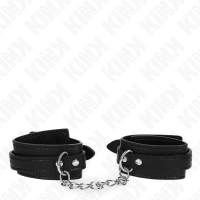 Белезници KINK - SNAKE PATTERN WRIST RESTRAINTS BLACK ADJUSTABLE 20-28 CM X 5.4 CM