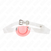 Топка за уста KINK - PINK PACIFIER SHAPED GAG 5.5 x 4 CM ADJUSTABLE 43-60 CM