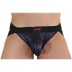 Мъжки слип BURN - 006 JOCK SHINY BLUE / BLACK S