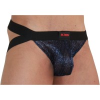 Мъжки слип BURN - 006 JOCK SHINY BLUE / BL