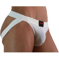 Мъжки слип BURN - 007 JOCK LYCRA WHITE XL