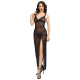 Бельо CHILIROSE - CR 4723 LONG BABYDOLL & THONG BLACK XL