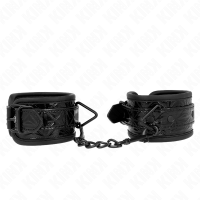 Белезници KINK - DIAMOND PATTERN WRIST RESTRAINTS BLACK ADJUSTABLE 17-26 CM X 5.5 CM