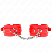 Белезници KINK - THIN WRIST RESTRAINTS RED ADJUSTABLE 21-33 CM