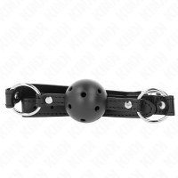 Топка за уста KINK - HOLLOW HARD BLACK BAL