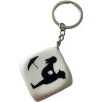 Зар DIABLO PICANTE - WHITE DICE KEYCHAIN W