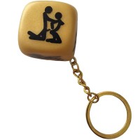 Зар DIABLO PICANTE - GOLDEN DICE KEYCHAIN 