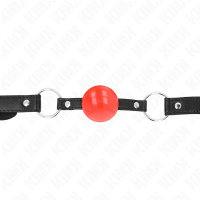 Топка за уста KINK - RED TPE BALL 4 CM GAG 60 x 2 CM