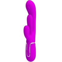 Троен вибратор PRETTY LOVE - SHANIA TRIPLE RABBIT VIBRATOR MULTIFUNCTION PINK