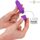 Мини вибратор INTENSE - SYMONE USB RECHARGEABLE VIBRATING BULLET 8 VIBRATIONS PURPLE 10 X 2.2 CM