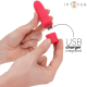 Мини вибратор INTENSE - SYMONE USB RECHARGEABLE VIBRATING BULLET 8 VIBRATIONS RED 10 X 2.2 CM