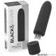 Мини вибратор BLACK & SILVER - GERI USB RECHARGEABLE VIBRATING BULLET 8 VIBRATIONS BLACK 10 X 2.2 CM