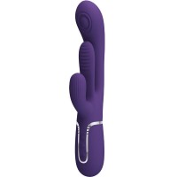 Троен вибратор PRETTY LOVE - SHANIA TRIPLE RABBIT VIBRATOR MULTIFUNCTION PURPLE