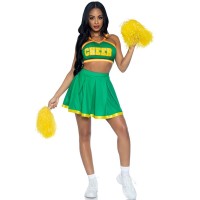 Костюм LEG AVENUE - COSTUME CHEERLEADER GREEN S/M