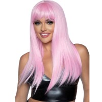 Перука LEG AVENUE - LONG STRAIGHT BANG WIG PINK