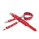 Бельо SUBBLIME - 953706 HANDCUFFS WITH BONDAGE BELT RED ONE SIZE