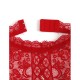 Бельо SUBBLIME - 953874 OPEN CUP BODYSUIT RED S/M