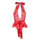 Бельо SUBBLIME - 953973 SEXY BODY WITH RUFFLES + BELT RED S/M