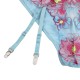 Бельо SUBBLIME - 954109 BRA + PANTIES WITH GARTER BELT FLORAL DESIGN BLUE S/M