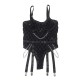 Бельо SUBBLIME - 9542277 BODY WITH CHAINS + GARTER BELT BLACK L/XL