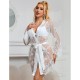 Бельо SUBBLIME - 954369 LONG SLEEVE NIGHTGOWN WITH FLORAL DESIGN WHITE S/M