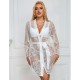 Бельо SUBBLIME - 954376 LONG SLEEVE NIGHTGOWN WITH FLORAL DESIGN WHITE L/XL