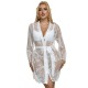 Бельо SUBBLIME - 954376 LONG SLEEVE NIGHTGOWN WITH FLORAL DESIGN WHITE L/XL