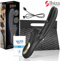 Стимулатор IBIZA - HI-TECH RABITT BRUSHING MULTI-CELL CLITORIAL AND DOUBLE WAVE VIBRATOR