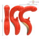 Стимулатор INTENSE - PAULINA VIBRATOR AND STIMULATOR IN U SHAPE RED