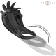 Ринг INTENSE - MABEL VIBRATING RING 10 VIBRATIONS WITH CLITORIS STIMULATOR BLACK