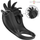 Ринг INTENSE - MABEL VIBRATING RING 10 VIBRATIONS WITH CLITORIS STIMULATOR BLACK