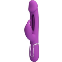 Вибратор PRETTY LOVE - KAMPAS 3 IN 1 MULTIFUNCTION RABBIT VIBRATOR  PURPLE